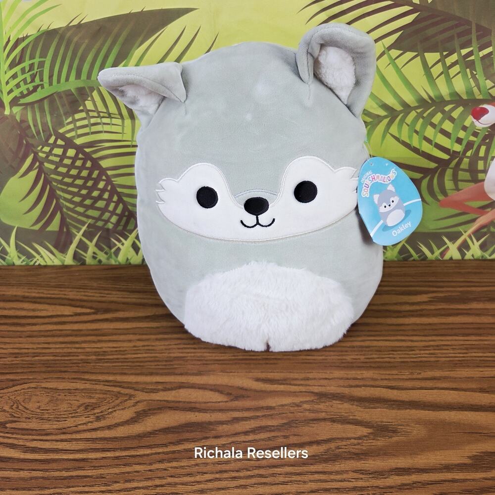 Squishmallows Oakley the Sage Green Wolf 12" Plush Toy 2022 New With Tags